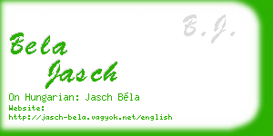 bela jasch business card